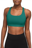 Jade Green UV 50+ Stella Seamless Racerback Sport Yoga Bra - Women - Pineapple Clothing