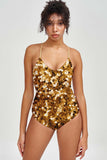 Haute Gold Nikki Crisscross Strappy Back One-Piece Swimsuit - Women - Pineapple Clothing