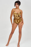Haute Gold Nikki Crisscross Strappy Back One-Piece Swimsuit - Women - Pineapple Clothing