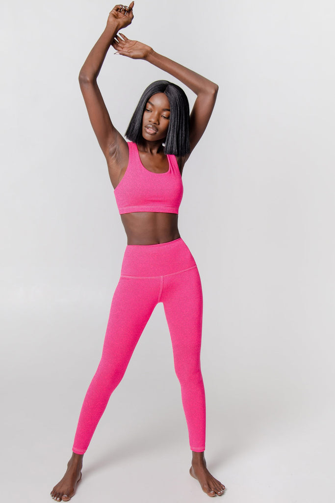 Neon Yellow UV 50+ Stella Seamless Racerback Sport Yoga Bra - Women -  Pineapple Clothing