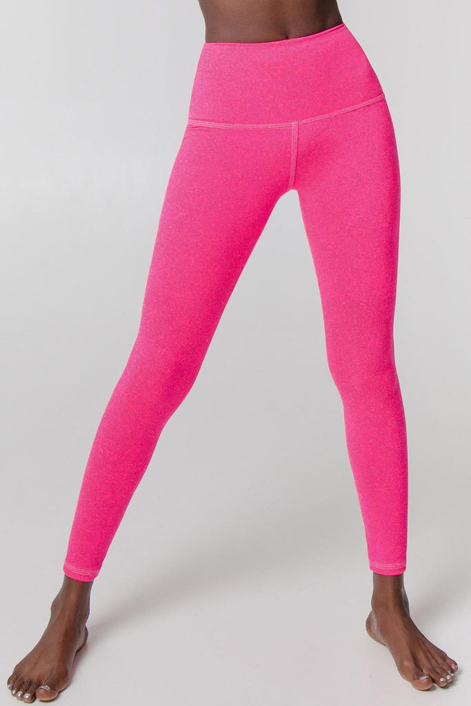 Heather Neon Pink Lucy UV 50+ Performance Leggings Yoga Pants