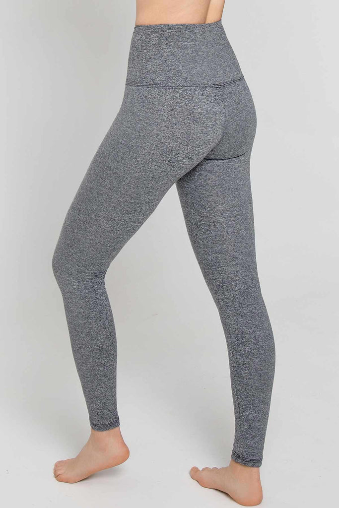 Heather Steel Grey Lucy UV 50+ Performance Leggings Yoga Pants - Women