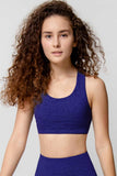 Heather Violet Stella UV 50+ Seamless Racerback Sport Yoga Bra - Women - Pineapple Clothing
