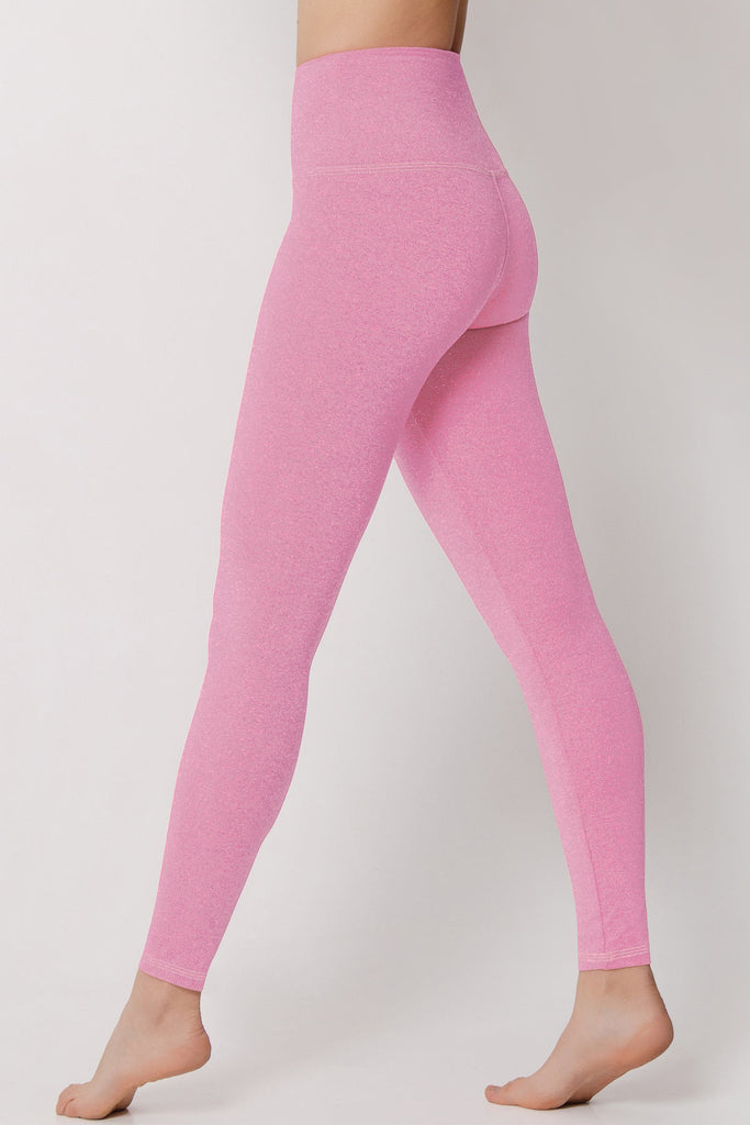 Heather Light Pink Lucy UV 50+ Performance Leggings Yoga Pants - Women