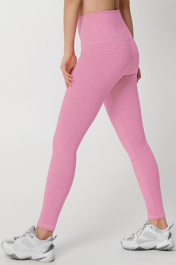 Nike Training One Dri-FIT glitter printed mid rise leggings in pink