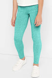 Heather Mint Lucy Green UV 50+ Cute Stretchy Eco Leggings - Kids - Pineapple Clothing