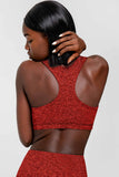Heather Rose Red Stella UV 50+ Seamless Sport Yoga Bra - Women - Pineapple Clothing