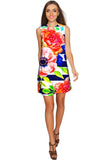 Hey-Sailor! Adele Striped Floral Print Shift Dress - Women - Pineapple Clothing