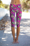 SEMI-ANNUAL SALE! Hocus Pocus Ellie Performance Yoga Capri Leggings - Women - Pineapple Clothing