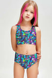 Hollywood Sparkle Claire Sporty Two Piece Swim Bikini Set - Girls - Pineapple Clothing