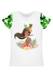 3 for $49! Island Life Zoe Cute Tropical Print T-Shirt - Women - Pineapple Clothing