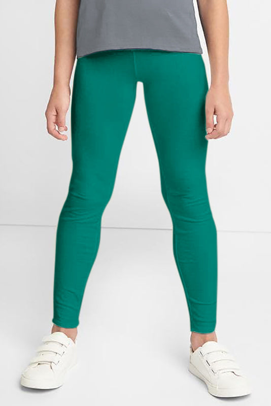 3 for $49! Jade Green UV 50+ Lucy Recyclable Cute Stretchy Leggings - Kids - Pineapple Clothing