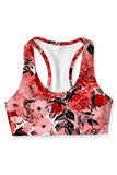 La Fleur Stella Red Seamless Racerback Sport Yoga Bra - Women - Pineapple Clothing