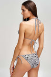 Let It Glow Lara Glitter Print Triangle String Bikini Top - Women - Pineapple Clothing