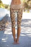 Let's Go Wild Ellie Brown Performance Yoga Capri Leggings - Women - Pineapple Clothing