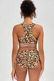 Let's Go Wild Cara Brown & Beige Leopard Print Bikini Bottom - Women - Pineapple Clothing