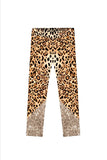 Let's Go Wild Lucy Brown Gold Animal Print Leggings - Mommy and Me - Pineapple Clothing