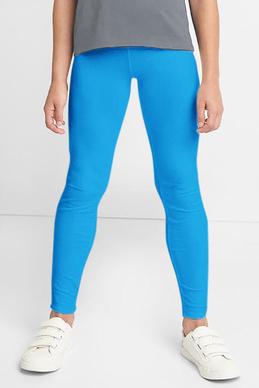 Buy Girls Blue Leggings Playmate Combed Cotton Online In India – XY LIFE