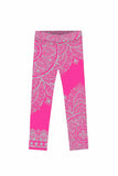 Lipstick Nirvana Lucy Pink Geometric Boho Print Trendy Leggings - Kids - Pineapple Clothing