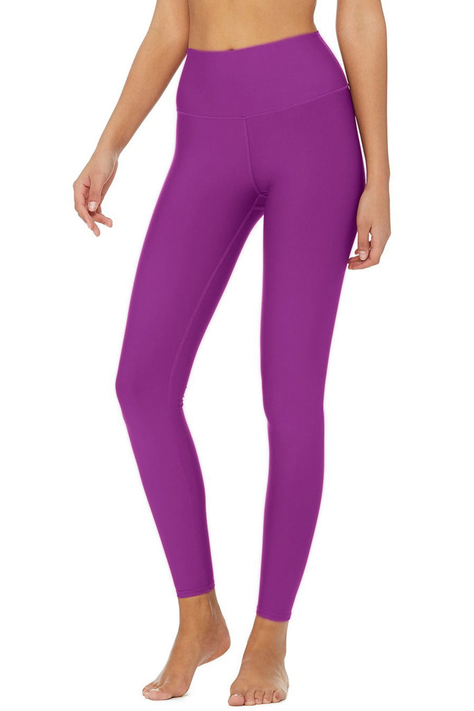 Joy Lab Women's Size Large Purple Lavender Leggings Yoga Workout Pants Mesh