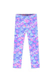 3 for $49! Making Waves Lucy Purple Mermaid Print Cute Leggings - Kids - Pineapple Clothing