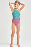 Maldives Becky Pink Glitter Full Coverage One-Piece Swimsuit - Girls - Pineapple Clothing
