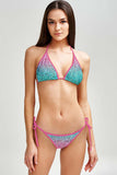 Maldives Linda Pink Glitter String Side Tie Bikini Bottom - Women - Pineapple Clothing