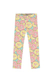 3 for $49! Marmalade Lucy Pink & Yellow Lemon Print Leggings - Kids - Pineapple Clothing