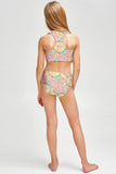 Marmalade Claire Lemon Print Sporty Two Piece Swim Bikini Set - Girls - Pineapple Clothing