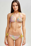 Marmalade Sofia Pink Lemon Loop Tie Side Hipster Bikini Bottom - Women - Pineapple Clothing