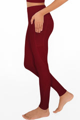 BUY 1 GET 3 FREE! Maroon Red Cassi Deep Pockets Workout