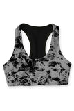 Mercury Stella Black Print Seamless Racerback Sport Yoga Bra - Women - Pineapple Clothing