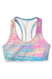 Milkshake Stella Pink & Blue Seamless Racerback Sport Yoga Bra - Women - Pineapple Clothing