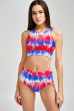 Miss Freedom Carly 4th of July Patriotic High Neck Bikini Top - Women - Pineapple Clothing