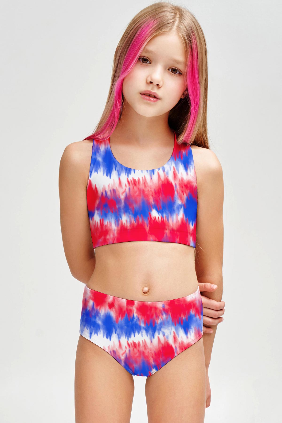 Miss Freedom Claire 4th of July Patriotic Two Piece Swim Set - Girls - Pineapple Clothing