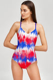 Miss Freedom Nikki Patriotic Crisscross Back One-Piece Swimsuit Women - Pineapple Clothing