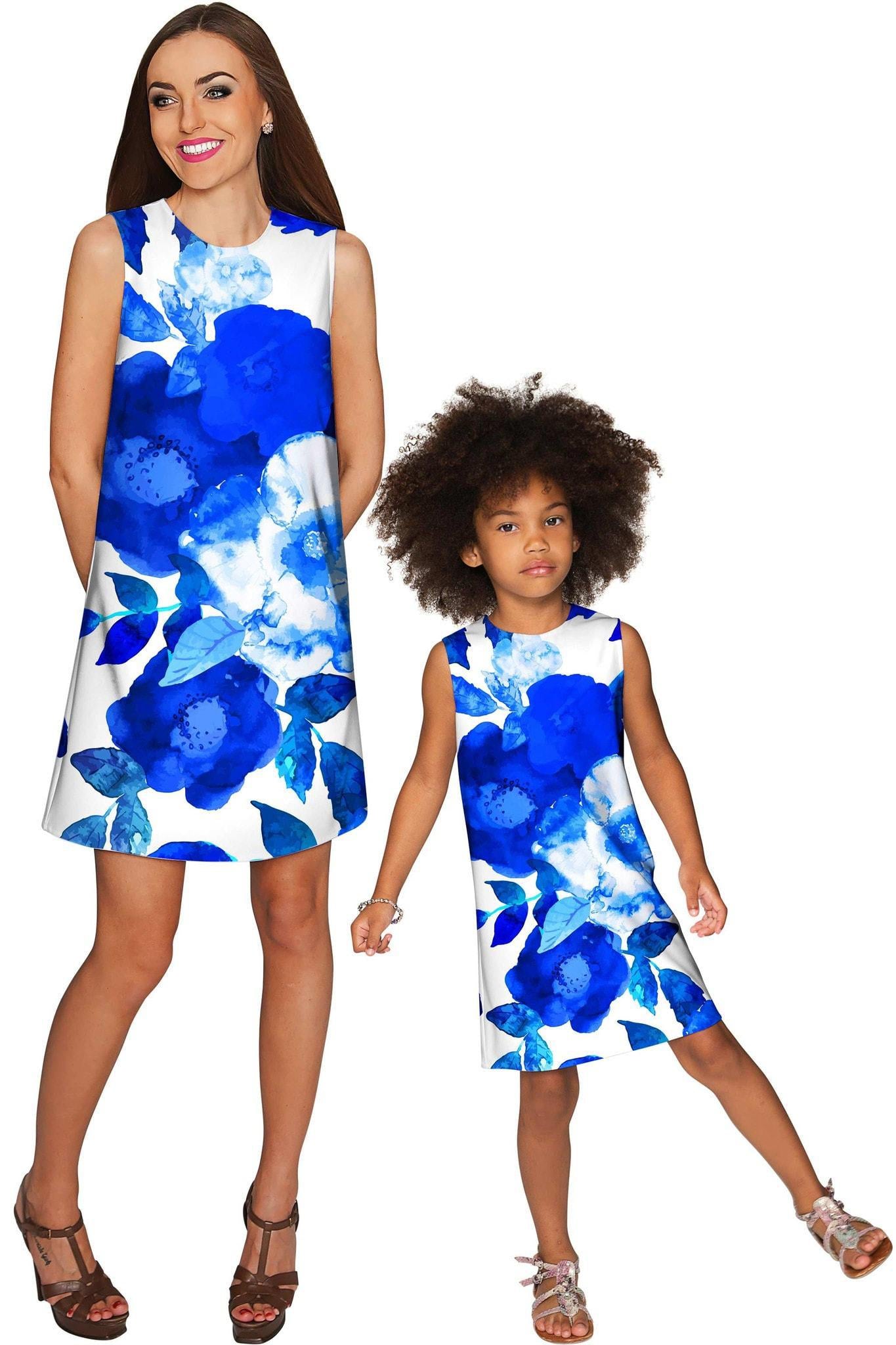 Blue Blood Adele Shift Floral Mother and Daughter Dresses - Pineapple Clothing
