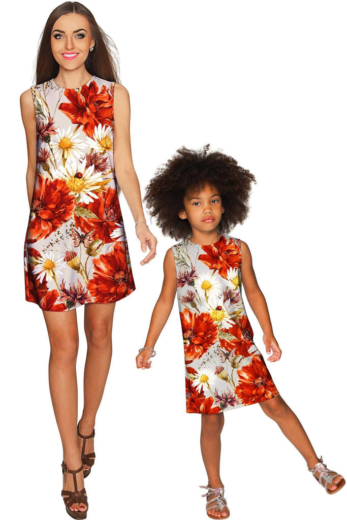In The Wheat Field Adele Shift Floral Mommy and Me Dresses | Pineapple ...