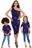 Midnight Glow Layla Bodycon Purple Print Dress - Women - Pineapple Clothing