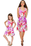 Orchid Caprice Mia Fit & Flare Pink Floral Dress - Women - Pineapple Clothing