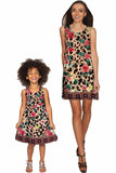Wild & Free Sanibel Leopard Print Fit & Flare Knit Dress - Girls - Pineapple Clothing