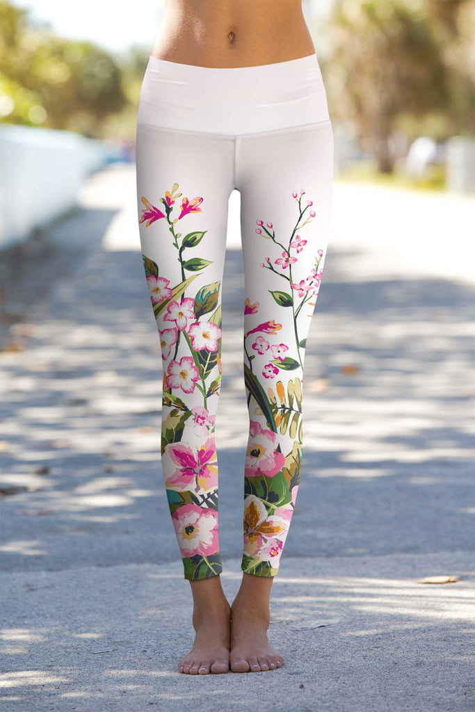 Mid-Rise Ankle Length Eden Printed Legging  Printed leggings, Floral print  leggings, Free people activewear