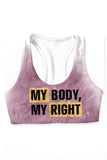 My Body, My Right Stella Seamless Racerback Sport Yoga Bra - Women - Pineapple Clothing