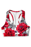 Mystic Reign Stella Floral Seamless Racerback Sport Yoga Bra - Women - Pineapple Clothing