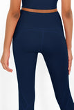 SALE! Navy Blue Cassi Mesh Pockets Workout Leggings Yoga Pants - Women - Pineapple Clothing