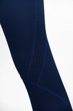 SALE! Navy Blue Cassi Mesh Pockets Workout Leggings Yoga Pants - Women - Pineapple Clothing