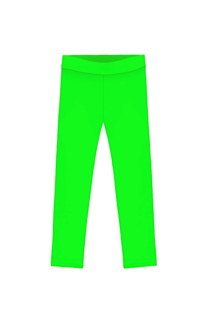 Bright green leggings