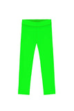 Neon Green UV 50+ Lime Lucy Bright Recyclable Cute Leggings - Kids - Pineapple Clothing