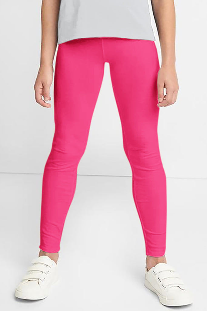 Neon Pink UV 50+ Lucy Bright Recyclable Cute Stretchy Leggings