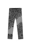 Nightfall Nirvana Lucy Grey Geometric Boho Print Cute Leggings - Kids - Pineapple Clothing